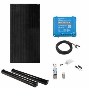 Solcellspaket 185W TOPCon Victron Smart Solar MPPT  (Ducato/Boxer/Jumper) All Black